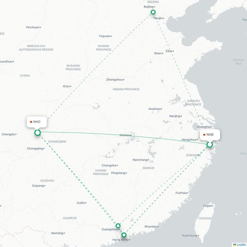NGB - NAO route map