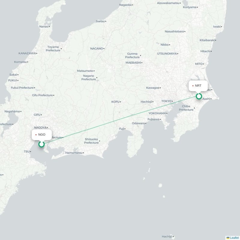 NGO - NRT route map