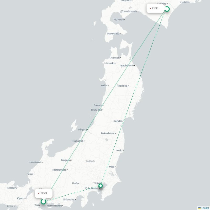 NGO - OBO route map