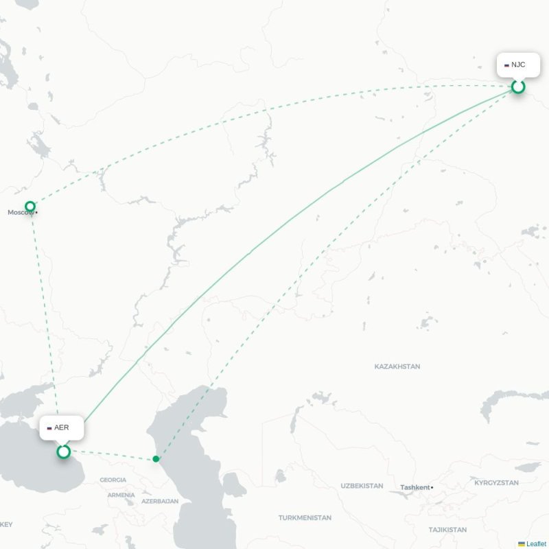 NJC - AER route map