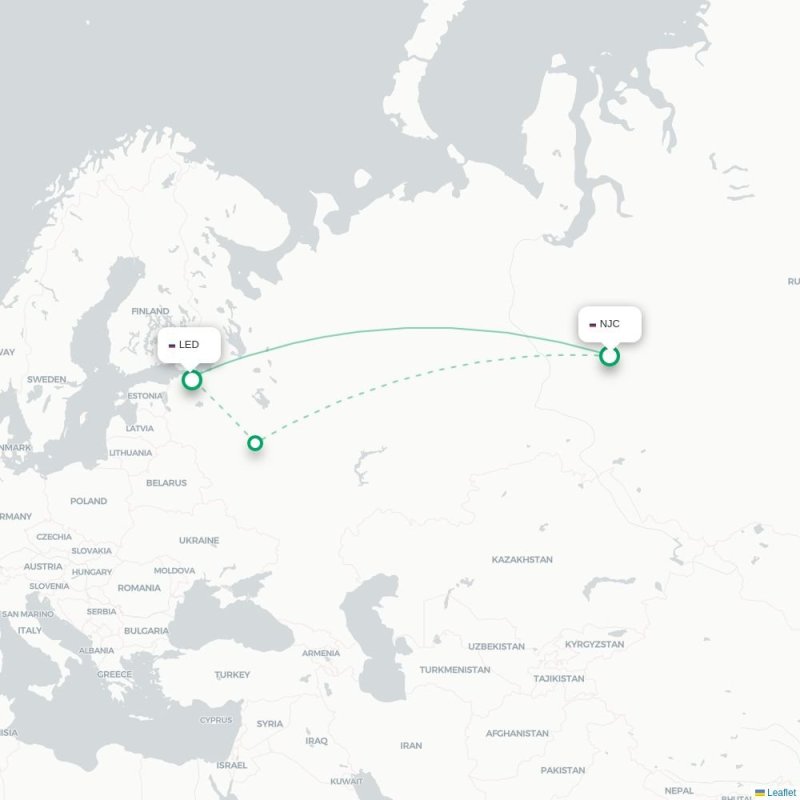 NJC - LED route map
