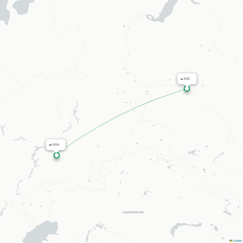NJC - UUA route map