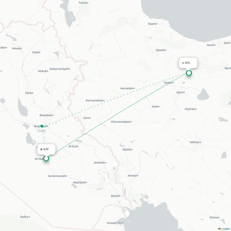 NJF - IKA route map