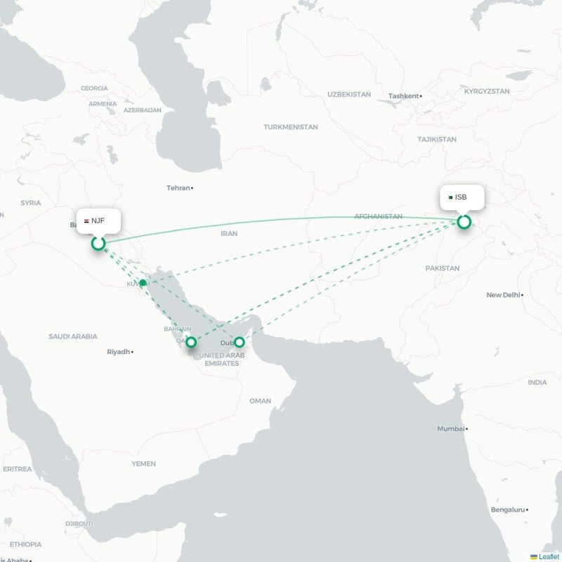NJF - ISB route map