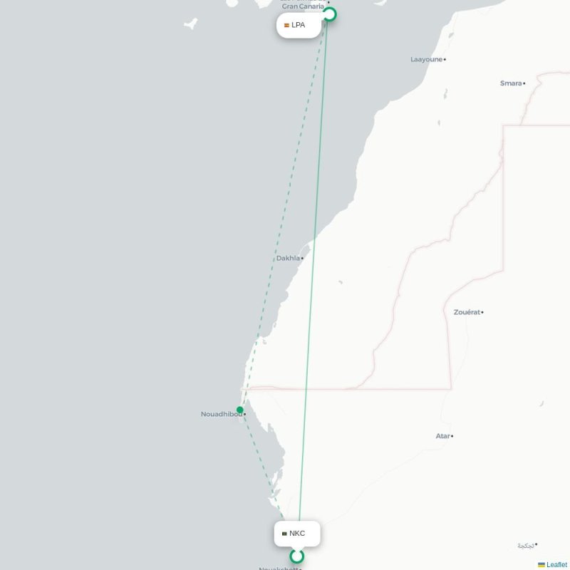 NKC - LPA route map