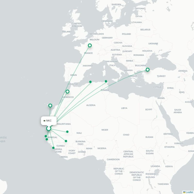 NKC - BJL route map