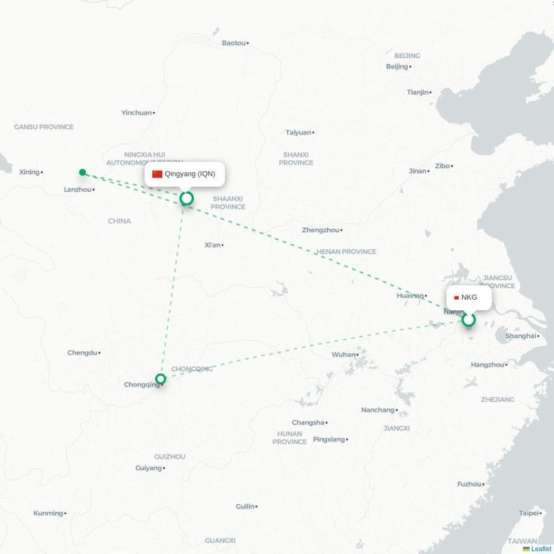 NKG - IQN route map