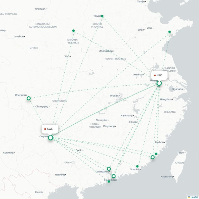 NKG - KWE route map