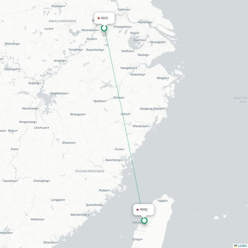 NKG - RMQ route map