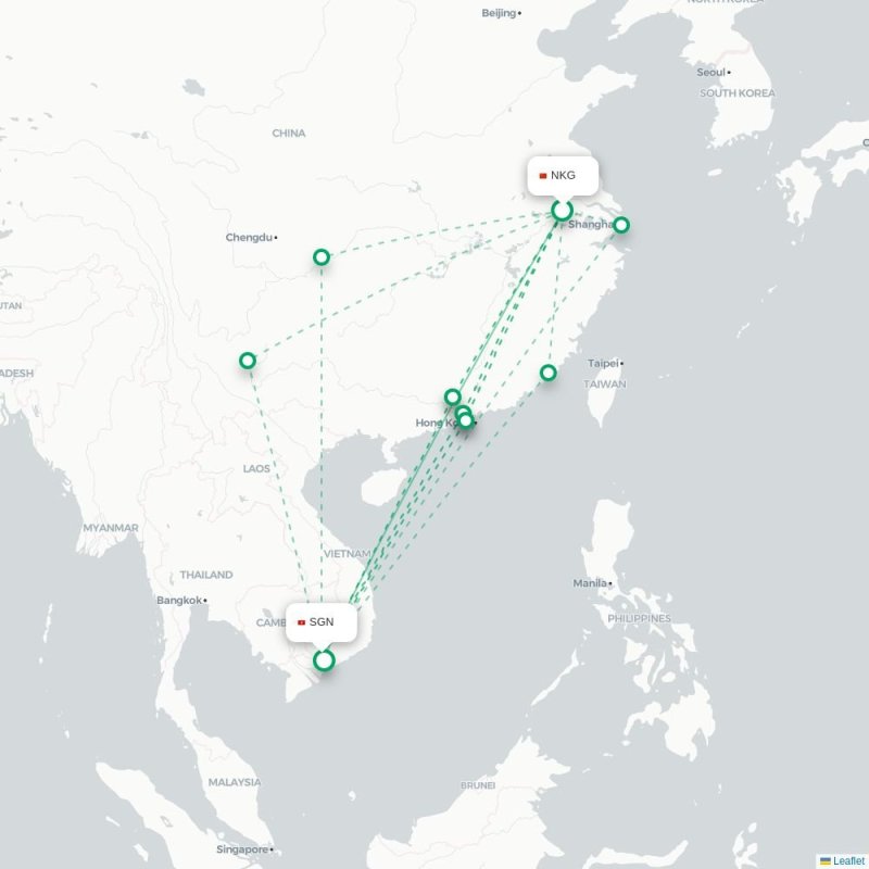 NKG - SGN route map