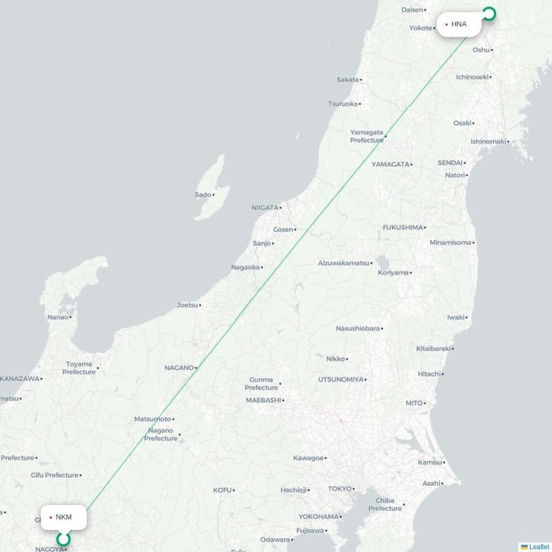 NKM - HNA route map