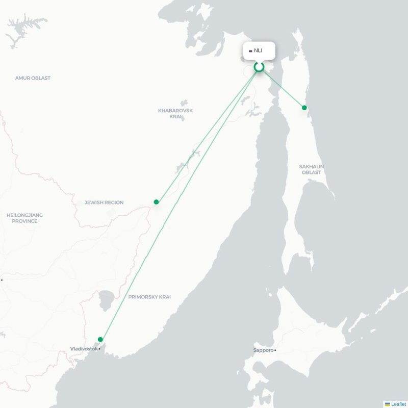 NLI - KHV route map