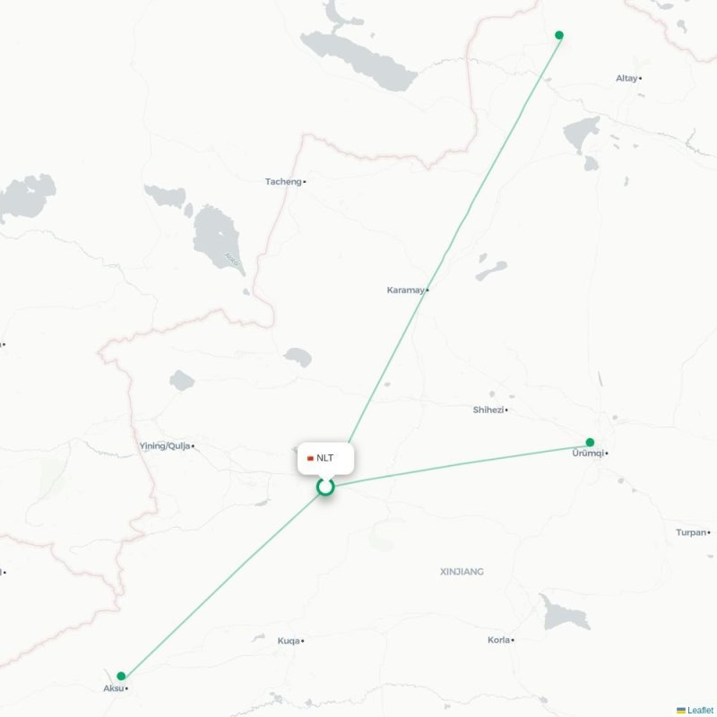 NLT - KJI route map