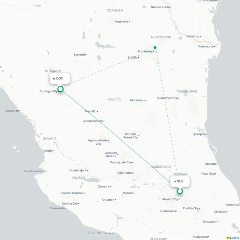 NLU - DGO route map