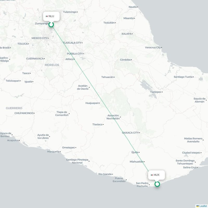 NLU - HUX route map