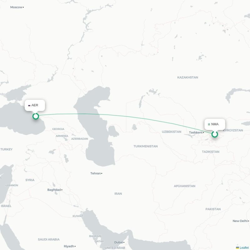 NMA - AER route map