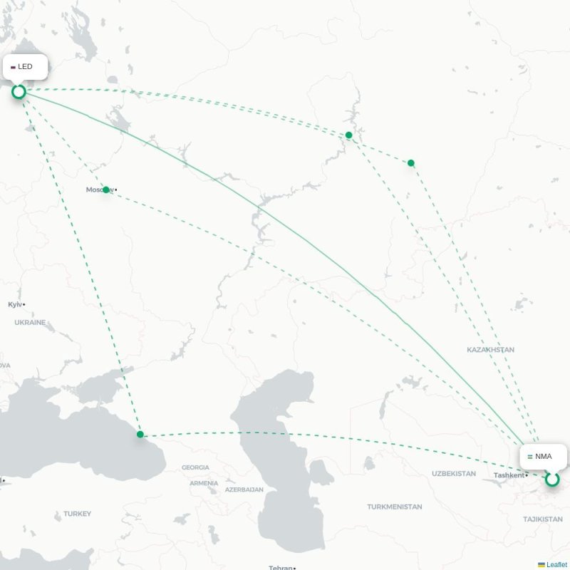 NMA - LED route map