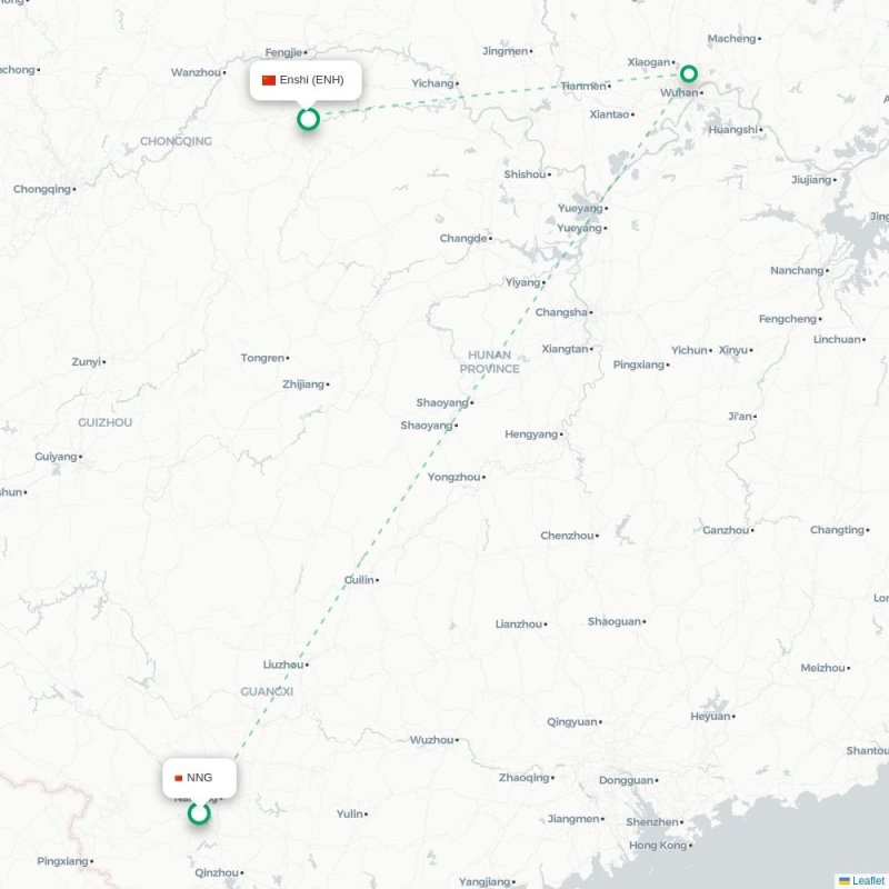 NNG - ENH route map