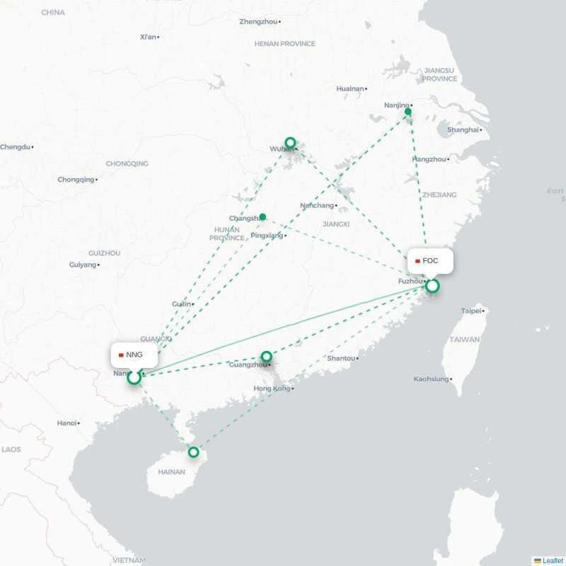 NNG - FOC route map