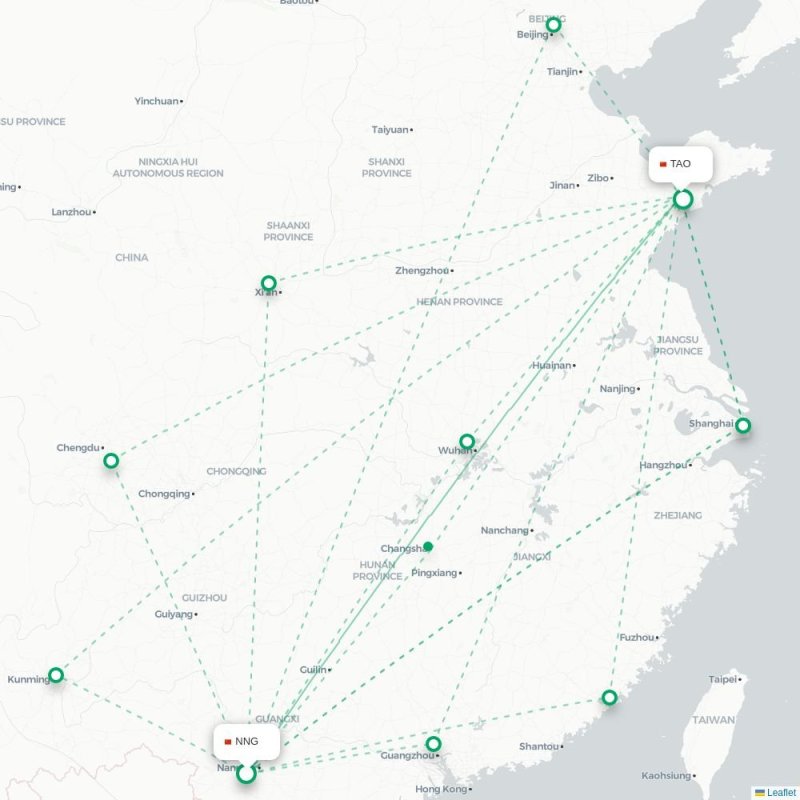 NNG - TAO route map