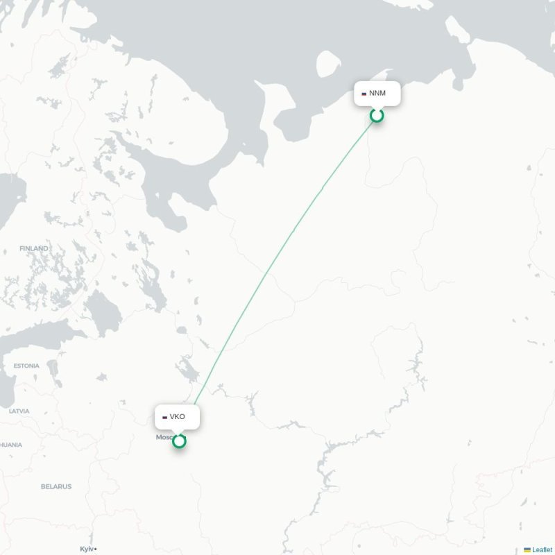 NNM - VKO route map