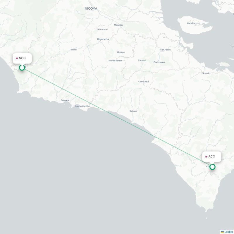 NOB - ACO route map