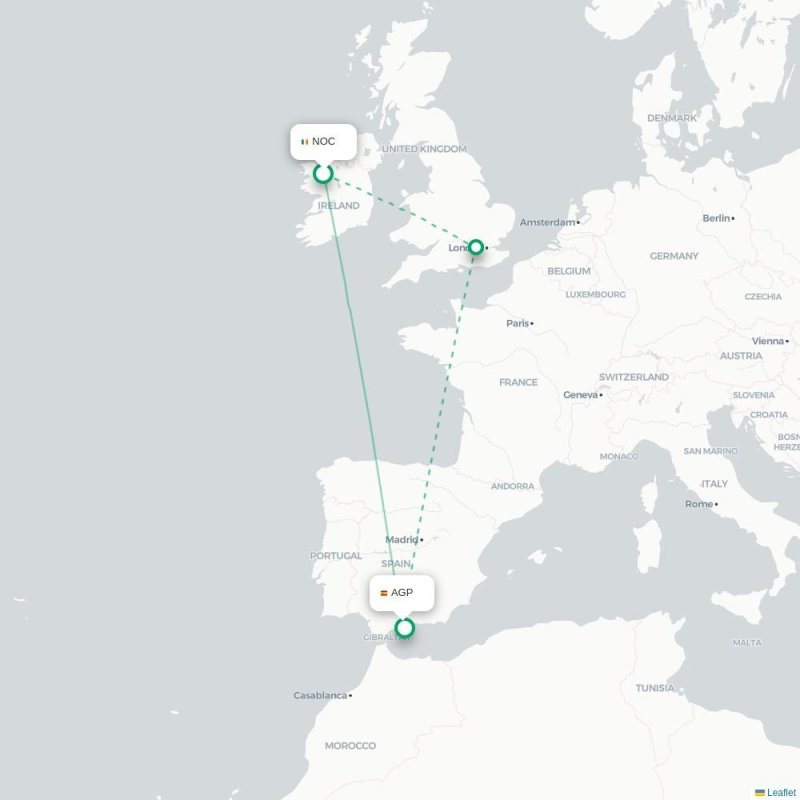 NOC - AGP route map