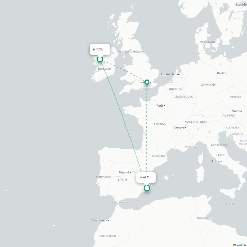 NOC - ALC route map