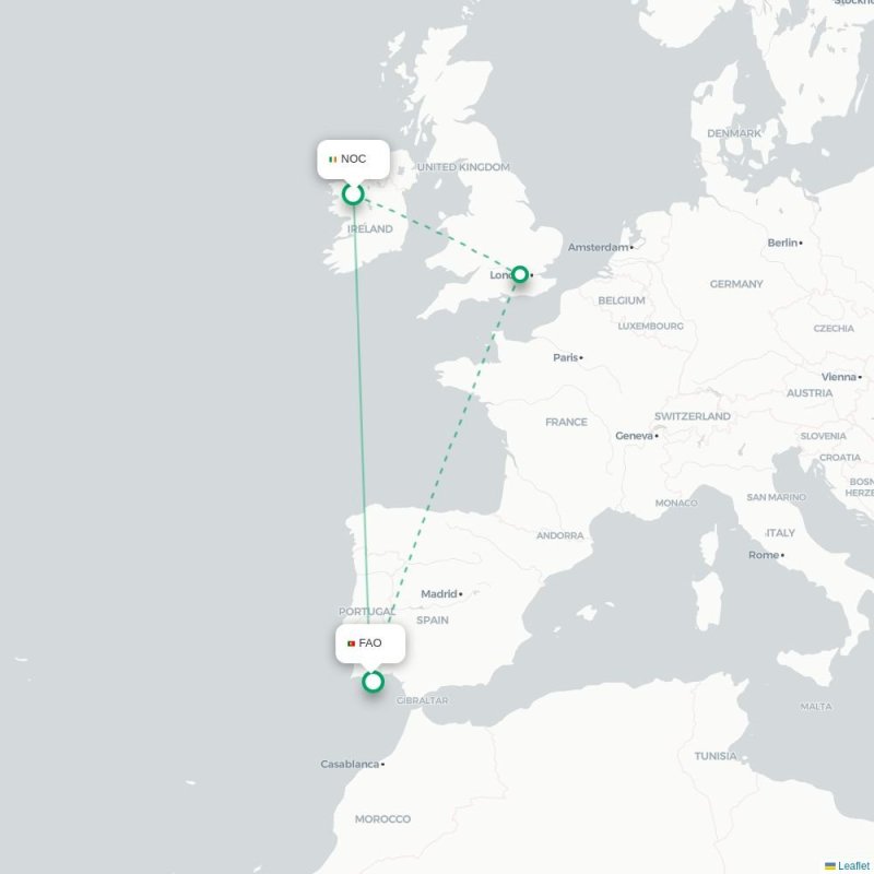 NOC - FAO route map
