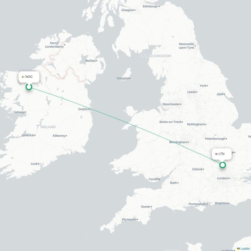 NOC - LTN route map