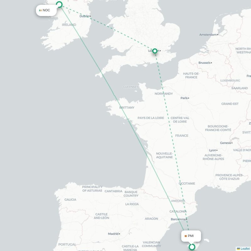 NOC - PMI route map