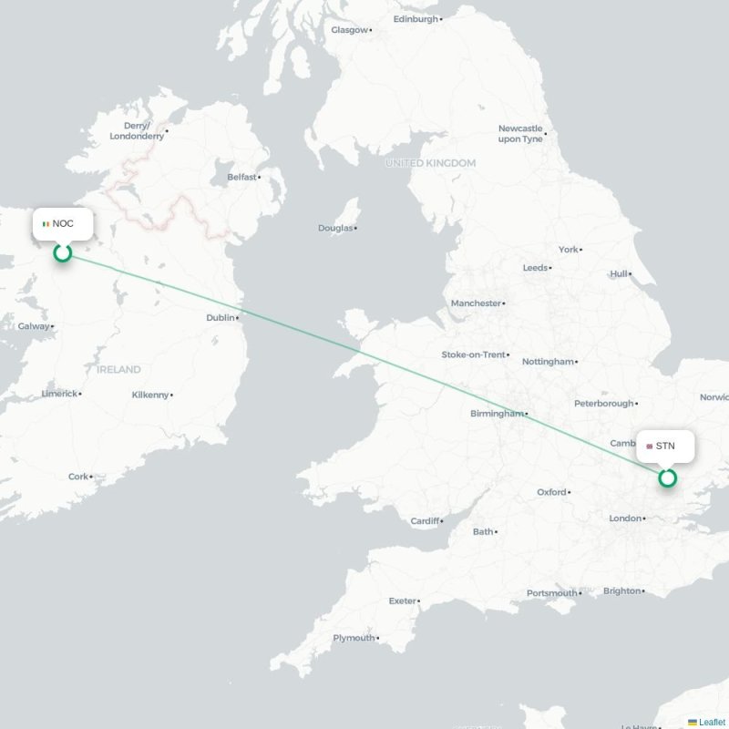 NOC - STN route map