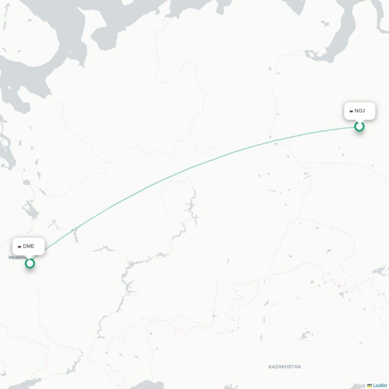 NOJ - DME route map