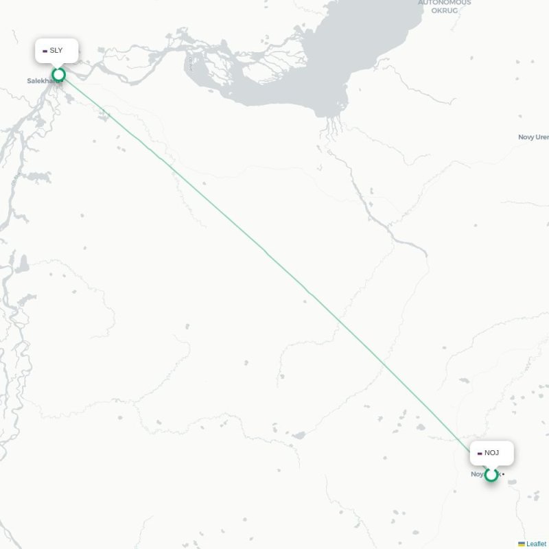 NOJ - SLY route map