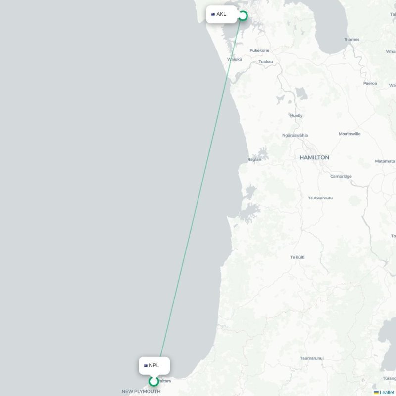 NPL - AKL route map