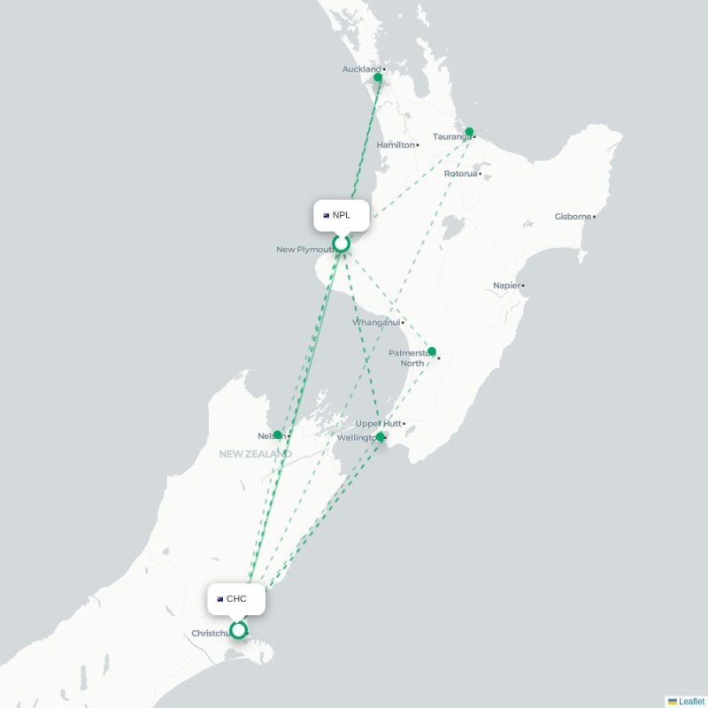 NPL - CHC route map