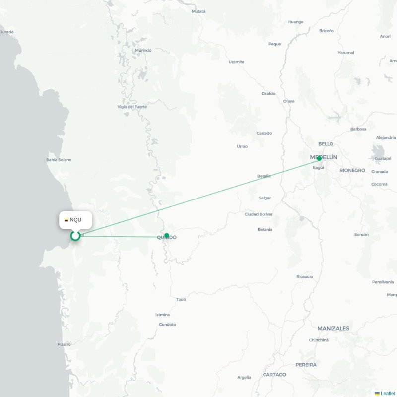NQU - UIB route map