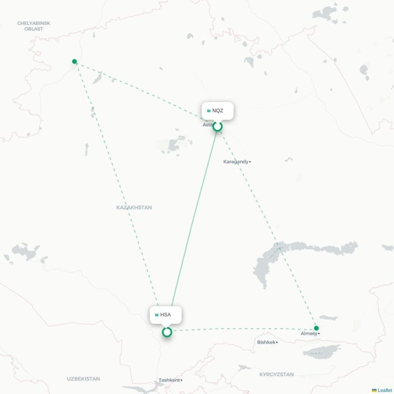 NQZ - HSA route map