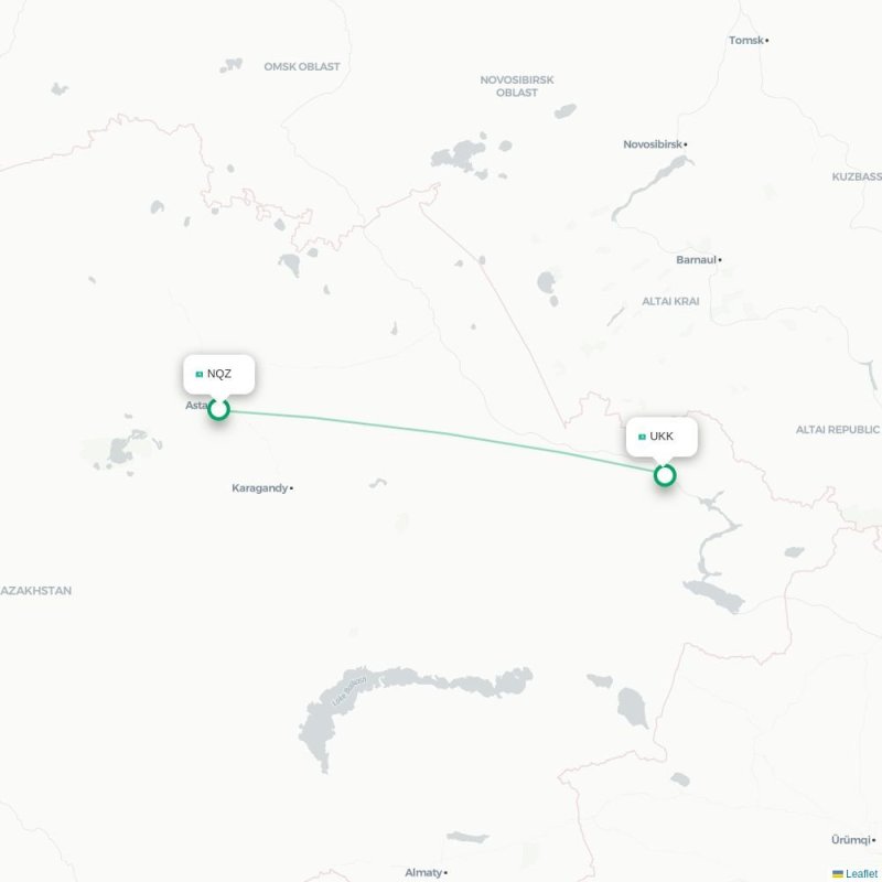 NQZ - UKK route map