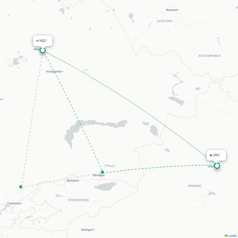 NQZ - URC route map