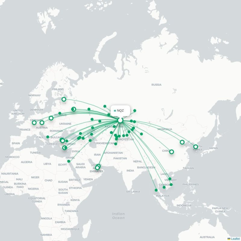 NQZ - CXR route map