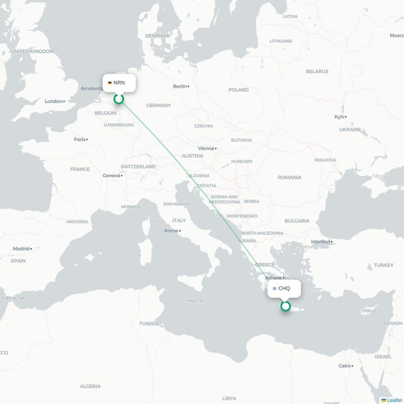 NRN - CHQ route map