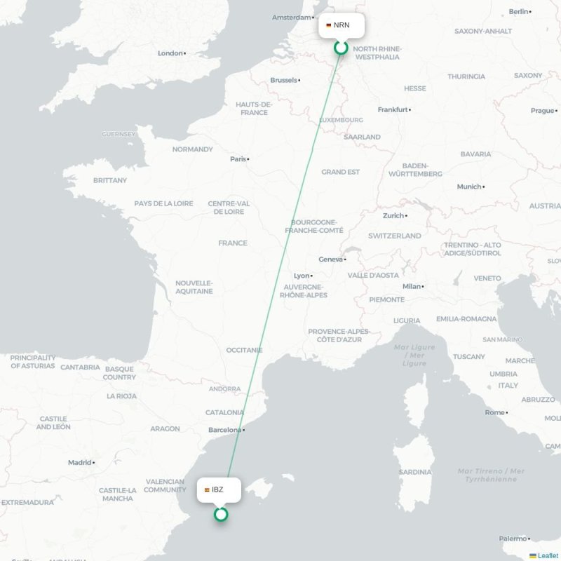 NRN - IBZ route map
