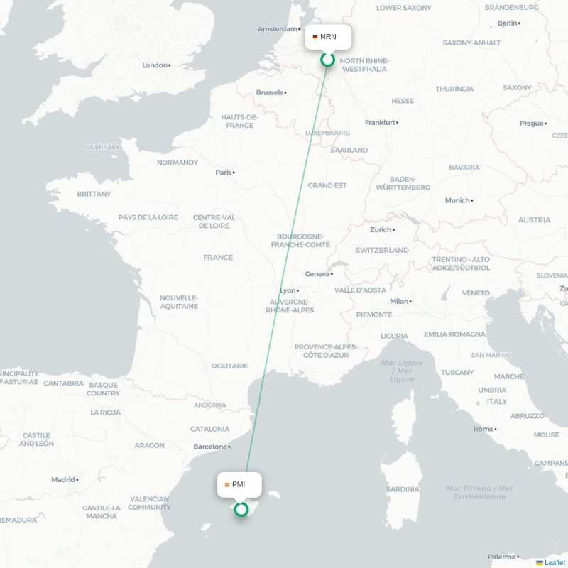 NRN - PMI route map