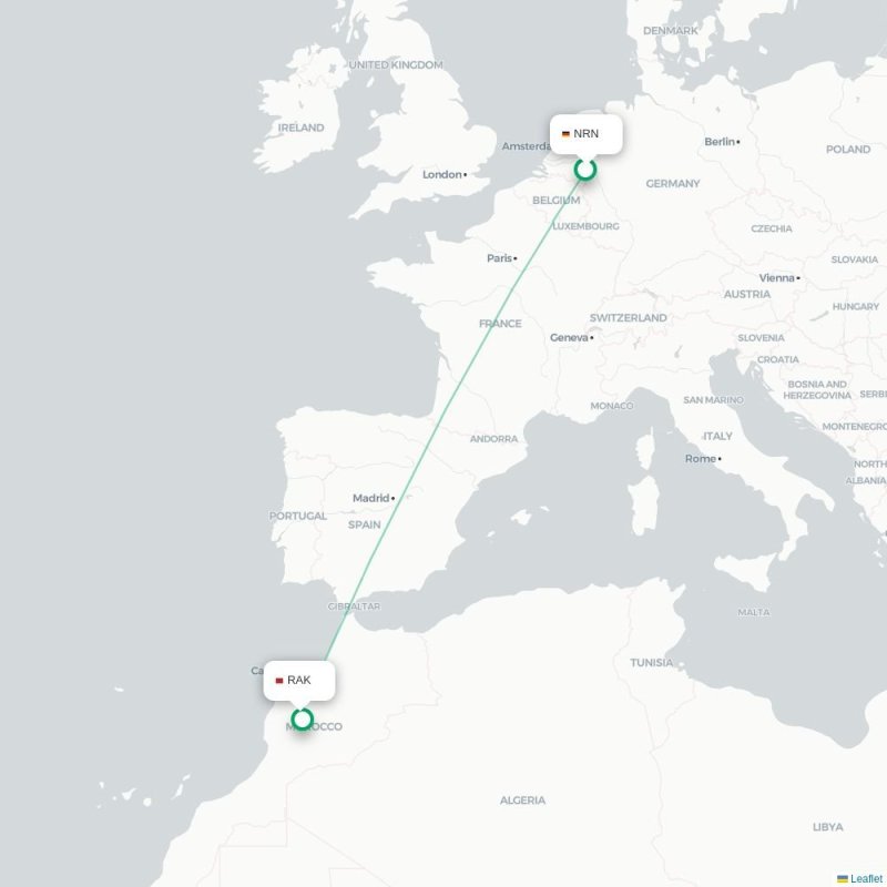 NRN - RAK route map