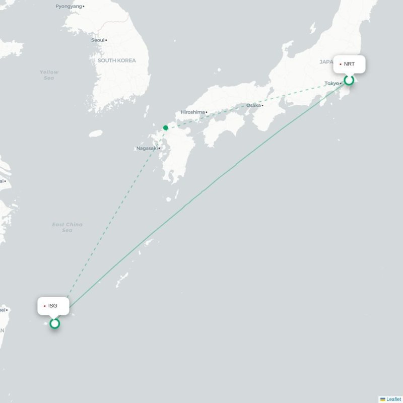 NRT - ISG route map