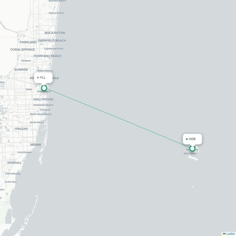 NSB - FLL route map