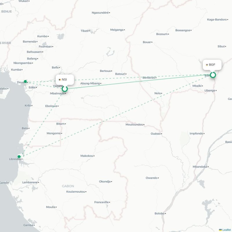 NSI - BGF route map