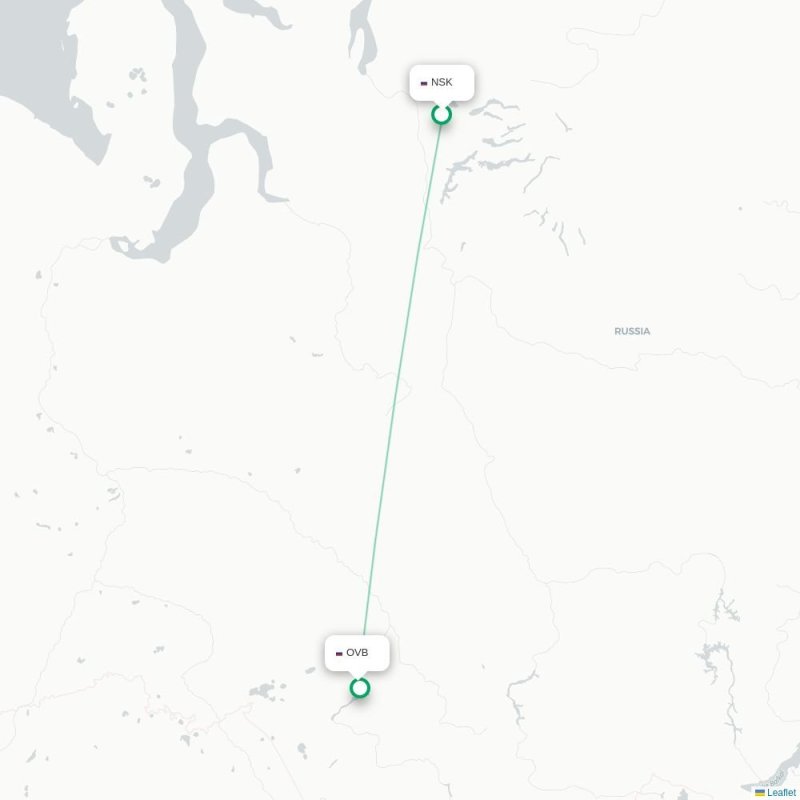 NSK - OVB route map