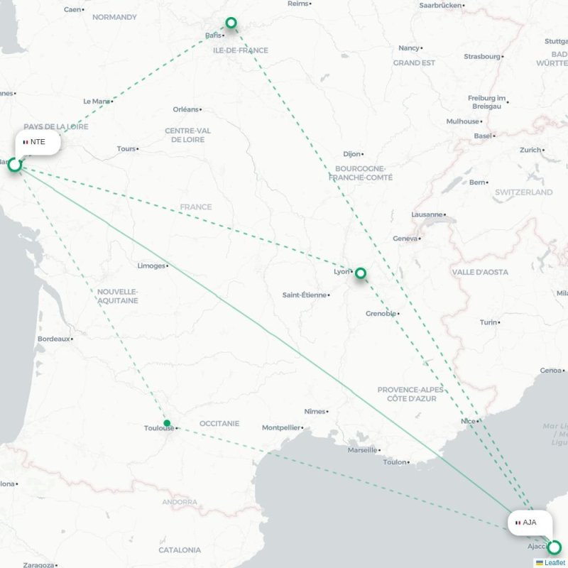 NTE - AJA route map